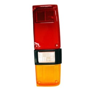 Left (Driver) Tail Light Lens for 1979 - 1983 Toyota Pickup, Black Rim, OEM 8156189121, Replacement