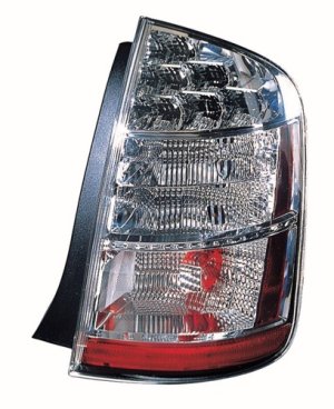 Right (Passenger) Rear Tail Light Lens/Housing for 2006 - 2009 Toyota Prius, Includes Lens; 8155147100, Replacement