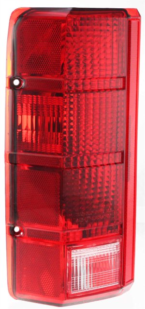 Tail Light Lens and Housing for Ford F-Series 1980-1986 Left (Driver), Replacement Models: F-150, F-250, F-350