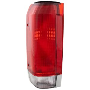 Tail Light Lens and Housing for Ford F-Series 1987-1989, Left (Driver) Side, Replacement