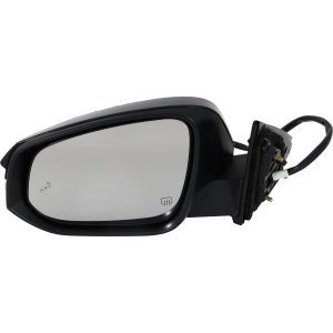 Power Mirror for Toyota Highlander 2018-2019, Left (Driver), Manual Folding, Heated, Paintable, with Blind Spot Detection, Memory, Puddle Light, Signal Light, Includes Hybrid Model, Replacement