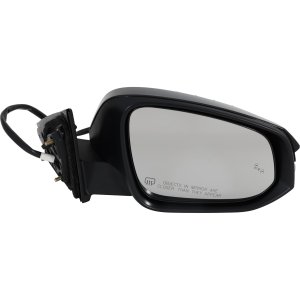 Power Mirror for 2018-2019 Toyota Highlander, Right (Passenger), Manual Folding, Heated, Paintable, with Blind Spot Detection, Memory, Puddle Light, Signal Light, Includes Hybrid Model, Replacement