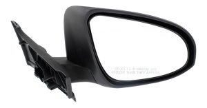 Manual Adjust Mirror for Toyota Yaris Hatchback 2015-2019, Right (Passenger) Side, Manual Folding, Non-Heated, Paintable, Built in France, Replacement