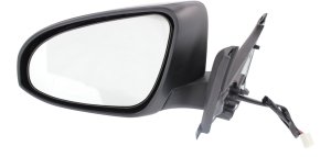 Power Mirror for Toyota Yaris 2015-2019, Left (Driver), Manual Folding, Non-Heated, Paintable, Hatchback, France Built Vehicle, Replacement