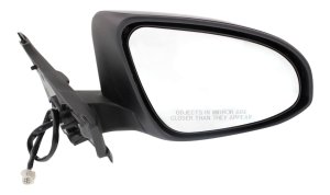 Power Mirror for Toyota Yaris Hatchback 2015-2019, Right (Passenger) Side, Manual Folding, Heated, Paintable, Built in France, Replacement