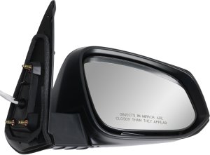 Power Mirror for Toyota Tacoma 2016-2023, Right (Passenger), Manual Folding, Heated, Paintable, with Signal Light, without Blind Spot Detection, Replacement