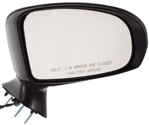 Power Mirror for Toyota Venza 2009-2012, Right (Passenger) Side, Manual Folding, Heated, Paintable, Replacement