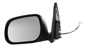 Power Mirror for Toyota RAV4 2009-2012, Left (Driver), Manual Folding, Non-Heated, Paintable, w/o Signal Light, (Exc. Limited Model), Japan Built Vehicle, Replacement