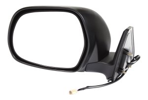 Power Mirror for Toyota 4Runner 2003-2009, Left (Driver), Manual Folding, Heated, Textured, without Auto-Dimming, Blind Spot Detection, Memory, and Signal Light, Replacement