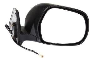 Right (Passenger) Power Mirror for Toyota 4RUNNER 2003-2009, Manual Folding, Heated, Textured, without Auto-Dimming, Blind Spot Detection, Memory, and Signal Light, Replacement