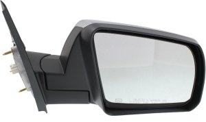 Mirror for 2014-2021 Toyota Tundra, Right (Passenger), Non-Towing, Power, Manual Folding, Heated, Chrome, without Signal Light, without Lane Change Assist, Replacement