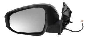 Power Mirror for 2013-2015 Toyota RAV4, Left (Driver) Side, Manual Folding, Non-Heated, Textured, without Blind Spot Detection and Signal Light, Excludes EV Model, Compatible with Japan/North America Built Vehicle, To November 2014, Replacement