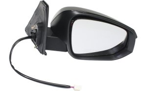 Power Mirror for Toyota 4Runner 2014-2018, Right (Passenger) Side, Manual Folding, Heated, Paintable, with Puddle Light and Signal Light, without Auto-Dimming, Replacement