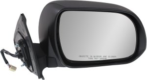 Power Mirror for Toyota Tacoma 2012-2015, Right (Passenger) Side, Manual Folding, Non-Heated, Textured, without Signal Light, Replacement