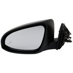 Power Mirror for 2012-2014 Toyota Camry, Left (Driver), Manual Folding, Heated, Paintable, with Blind Spot Detection in Glass, without Auto Dimming, Memory, and Signal Light, Replacement