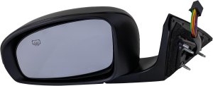 Power Mirror for Toyota Avalon 2011-2012, Left (Driver), Manual Folding, Heated, Paintable, with In-housing Signal Light and Memory, without Auto Dimming and Blind Spot Detection, Replacement