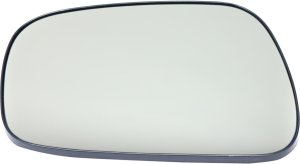Mirror Glass for Toyota Camry 2002-2006, Left (Driver) Non-Heated, with Backing Plate, USA Built Vehicle, Replacement