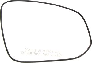 Mirror Glass for Toyota RAV4 2013-2018, Right (Passenger), Non-Heated, with Backing Plate, North America Built Vehicle, Replacement