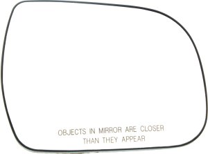 Mirror Glass for Toyota Sienna 2011-2014, Right (Passenger) Side, Non-Heated, with Backing Plate, without Blind Spot Detection, Replacement