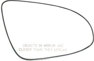 Mirror Glass Right (Passenger) for Toyota Camry 2012-2014, Non-Heated, with Backing Plate, without Blind Spot Detection, Includes Hybrid Models, Replacement