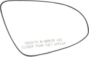 Mirror Glass for Toyota Camry 2012-2014, Right (Passenger) Side, Heated, with Backing Plate, without Blind Spot Detection, Replacement