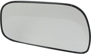 Heated Mirror Glass for 1997-2001 Toyota Camry Left (Driver) with Backing Plate, suitable for USA Built Vehicles, Replacement