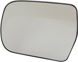 Replacement Mirror Glass for 2001-2007 Toyota Highlander, Left (Driver) Side, Heated, With Backing Plate
