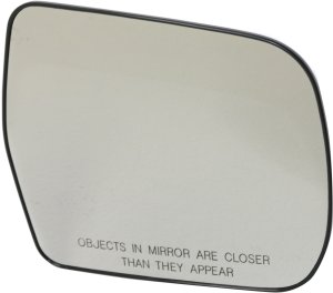 Mirror Glass for Toyota Highlander 2001-2007, Right (Passenger) Side, Non-Heated, with Backing Plate, Replacement