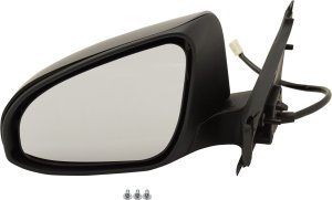 Power Mirror for Toyota Yaris 2014-2014, Left (Driver), Manual Folding, Heated, Paintable, France Built Vehicle, Replacement