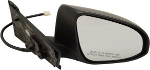 Power Right (Passenger) Mirror for Toyota Yaris 2014-2014, Manual Folding, Heated, Paintable, France Built Vehicle, Replacement