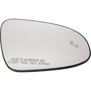 Heated Mirror Glass with Backing Plate for Toyota C-HR 2018-2022, Right (Passenger) Side, with Blind Spot Detection, Compatible with Japan/Turkey Built Vehicles, Replacement