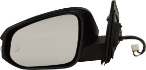 Power Mirror for Toyota RAV4 2013-2018, Left (Driver), Manual Folding, Heated, Paintable, with Blind Spot Detection and Signal Light, North America Built Vehicle, Replacement