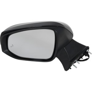 Power Mirror for Toyota Highlander 2020-2023, Left (Driver), Manual Folding, Heated, Paintable, with In-Housing Signal Light, Blind Spot Detection in Glass, without Memory, Puddle Light, Auto-Dimming, Replacement