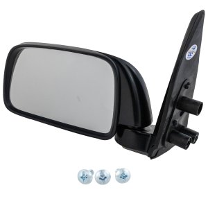 Manual Adjust, Manual Folding Left (Driver) Side Mirror for 1995-2000 Toyota Tacoma, Non-Heated, 9x5 inch Textured Housing, Excluding Off-Road Package, Replacement