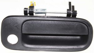 Front Exterior Door Handle for Toyota Camry 1992-1996, Right (Passenger), Textured Black with Keyhole, Replacement