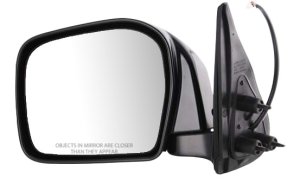 Power Mirror for Toyota Tacoma 2001-2004, Left (Driver), Manual Folding, Non-Heated, Paintable, Suitable for Pre Runner, 2WD (Two-Wheel Drive)/Base/DLX, 4WD (Four-Wheel Drive), Replacement