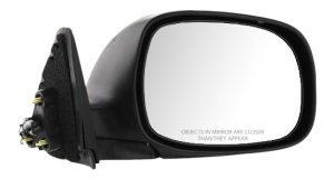 Power Mirror for Toyota Tundra 2000-2006, Right (Passenger) Side, Non-Towing, Manual Folding, Non-Heated, Chrome Finish, Compatible with Regular Cab/Access Cab, Replacement