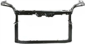 Radiator Support Assembly for Toyota Echo 2000-2002, Black Steel, Sedan, Replacement