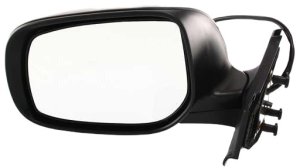 Power Mirror for Toyota Yaris 2007-2011, Left (Driver), Manual Folding, Non-Heated, Paintable, Hatchback, Replacement