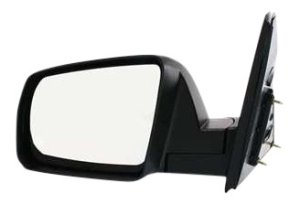 Mirror for Toyota Tundra 2007-2013, Left (Driver), Non-Towing, Manual Adjustment & Folding, Non-Heated, Textured, without Memory, Puddle Light, Signal Light, for Base/Platinum Models, Replacement