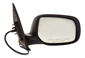 Power Mirror for Toyota Yaris Sedan 2007-2012, Right (Passenger) Side, Manual Folding, Non-Heated, Paintable, Replacement