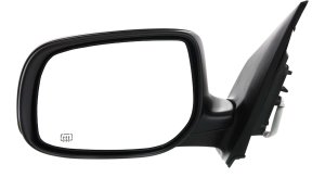 Power Mirror for Toyota Corolla 2009-2013, Left (Driver), Manual Folding, Heated, Paintable, without Auto Dimming, Blind Spot Detection, Memory, and Signal Light, North America Built Vehicle, Replacement
