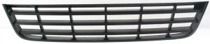 Center Lower Front Bumper Grille for Volkswagen Passat 2006-2010, Black with Black Moulding, Replacement