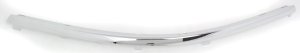 Front Bumper Molding for 2001-2005 Volkswagen Passat, Left (Driver) Side, Upper Position, New Body Style, Plastic Material, Chrome Finish, Replacement