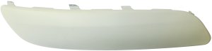 Front Bumper Molding for Volkswagen Jetta (2005-2010) and GTI (2006-2009), Right (Passenger), Plastic, Primed (Ready to Paint), without Headlight Washer Hole, Replacement