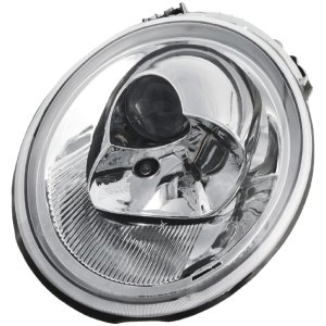 Headlight Assembly for Volkswagen Beetle 2002-2004, Left (Driver), Halogen, Turbo S Model, Replacement