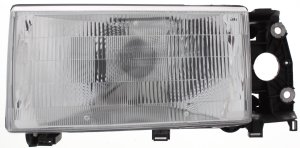 Headlight Assembly for Volvo 740 (1990-1992), Volvo 940 (1991-1995), Left (Driver), Halogen, Replacement
