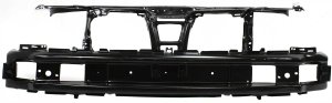 Radiator Support Assembly for Volkswagen Cabrio 1995-1999 / Golf 1993-1999, Black, Steel, Replacement