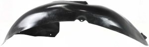 Front Fender Liner, Left (Driver) Section for Volkswagen Passat 2006-2010, Rear, Plastic, Vacuum Form, Replacement
