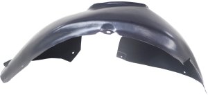 Front Fender Liner for Volkswagen Rabbit 2006-2009, Right (Passenger) Rear Section, Vacuum Form, Plastic, Replacement